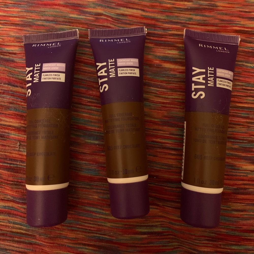 3 new Rimmel Stay Matte foundation